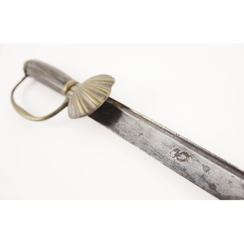 280 - A Hunting Hanger, circa 1730/40, probably English, the blade struck with a Solingen bladesmith’s mar... 