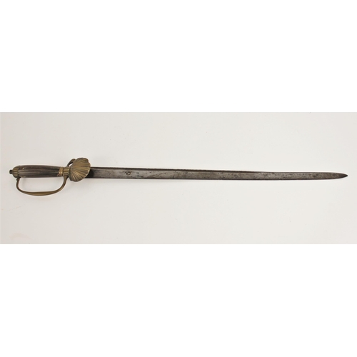 280 - A Hunting Hanger, circa 1730/40, probably English, the blade struck with a Solingen bladesmith’s mar... 