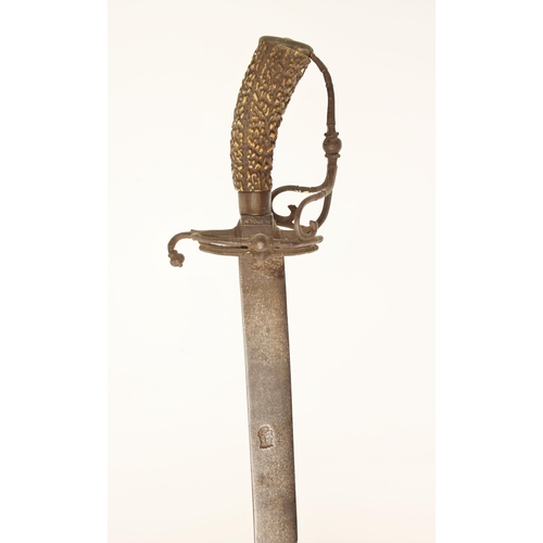 299 - A composite Cavalry Sabre, partly late 17th century, with curved blade struck with a fine king’s hea... 