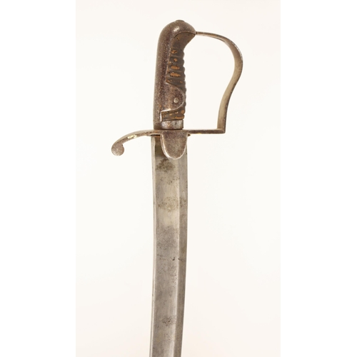 301 - A 1796 Pattern Light Cavalry non-commissioned Ranks Sabre and Scabbard, circa 1808, of regulation sp... 