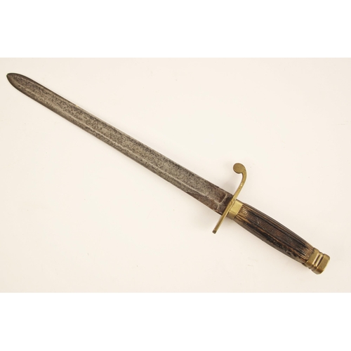 306 - A Naval Spadroon, late 18th century, the blade shortened, the hilt altered in its working life to fo... 