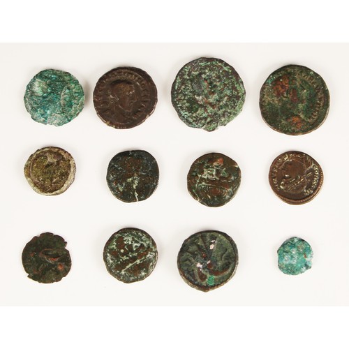 90 - A selection of twelve Roman and later coins (12)