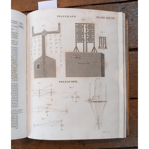 217 - DECORATIVE BINDINGS:  ENCYCLOPAEDIA BRITANNICA, sixth edition, 20 vols, full leather, gilt edged dia... 