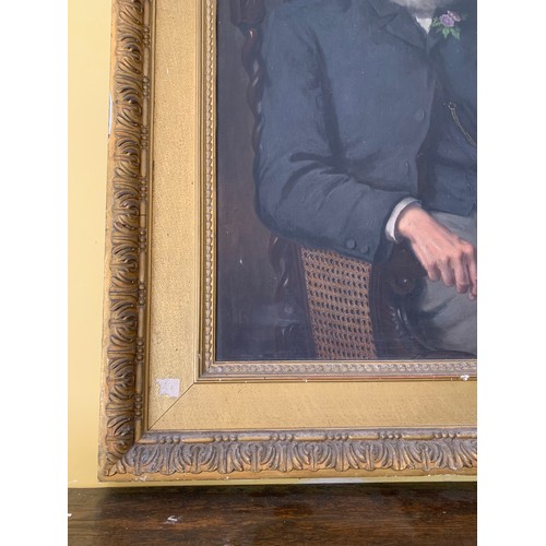 121 - * Attributed to Joseph Bridge of Shrewsbury (British, 1845–1894),  
Study for a half length portrait... 