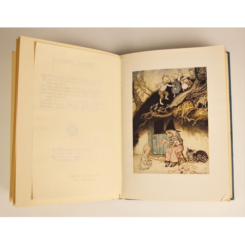 601 - MOTHER GOOSE - THE OLD NURSERY RHYMES, illustrated by Arthur Rackham, illustrated blue cloth boards,... 