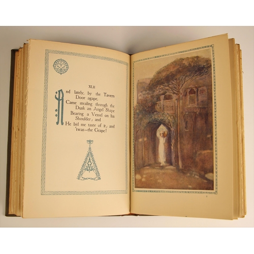 603 - Fitzgerald (Edward), THE RUBAIYAT OF OMAR KHAYYAM, illustrated by Willy Pogany, full leather, gilt e... 