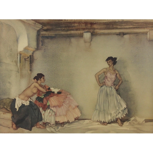 630 - After William Russell Flint (Scottish 1880-1969),
'Casildas White Petticoat', 
Colour print on paper... 