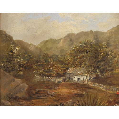 660 - Welsh school (early 20th century),  
'Trefriw - Pass Above Llyn Crafnant',  
Oil on canvas,  
Unsign... 