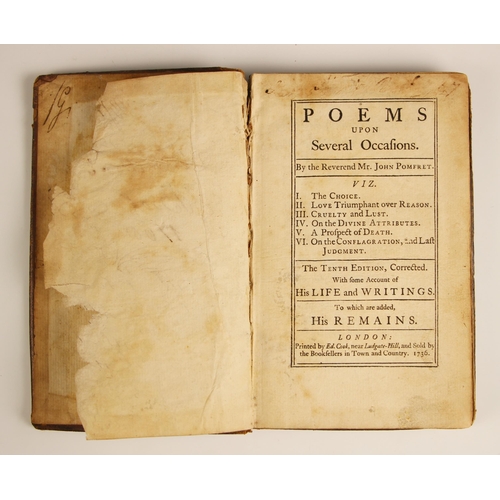 599 - Milton (John), THE POETICAL WORKS OF MILTON CONTAINING PARADISE LOST WITH NOTES CRITICAL AND HISTORI... 