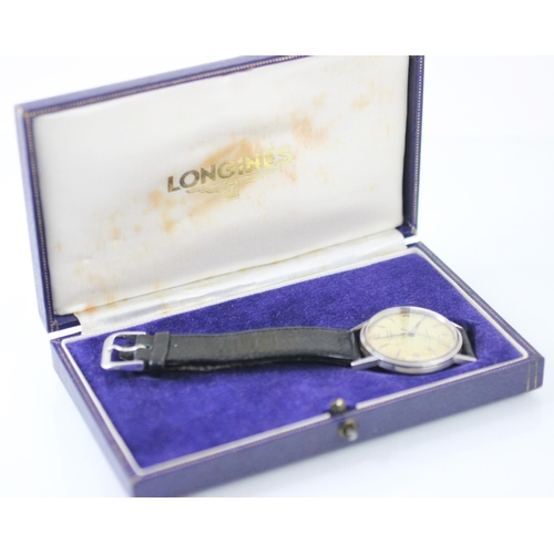 456 - A Longines Jamboree wristwatch, the circular silvered dial with baton markers and Arabic numerals, s... 