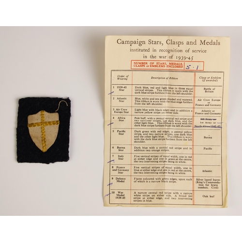 961 - A World War II five to J.R. Bentley, comprising: the War Medal 1939-1945, the Defence Medal, the 193... 