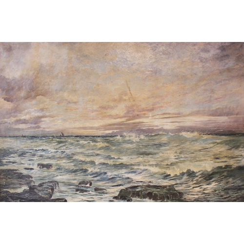 686 - Manner of Henry Moore RA RWS (British, 1831-1895),  
An extensive seascape of large proportions,  
O... 