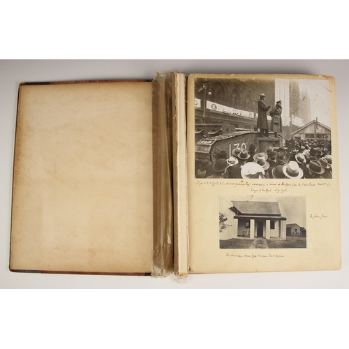 962 - A photograph album belonging to Thomas Bryan Clarke Thornhill, 20th century, containing various mono... 