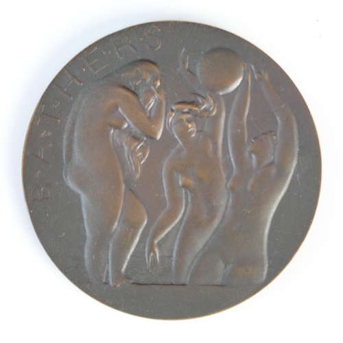 372 - Oronzio Maldarelli (Italian/American, 1892–1963), a cast bronze medallion, 65th issue of The Society... 