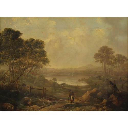 544 - Circle of Anthony Vandyke Copley Fielding (British, 1787-1855),  
'Loch An-Eilan',  
Oil on canvas, ... 