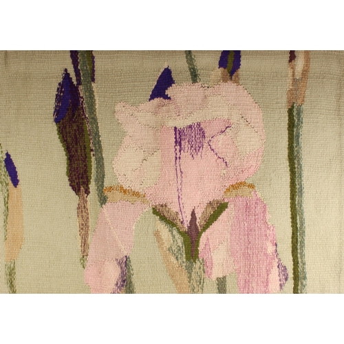 567 - Ros Hornbuckle (Contemporary British),  
'Tulip',  
Hand woven wool tapestry,  
Unsigned,  
100cm x ... 