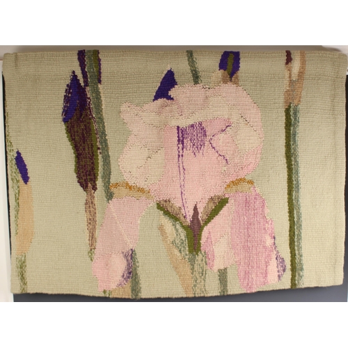 567 - Ros Hornbuckle (Contemporary British),  
'Tulip',  
Hand woven wool tapestry,  
Unsigned,  
100cm x ... 