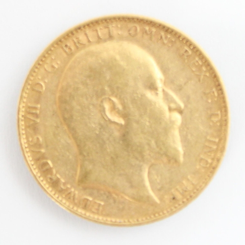 117 - An Edward VII half sovereign, dated 1905, 4gms