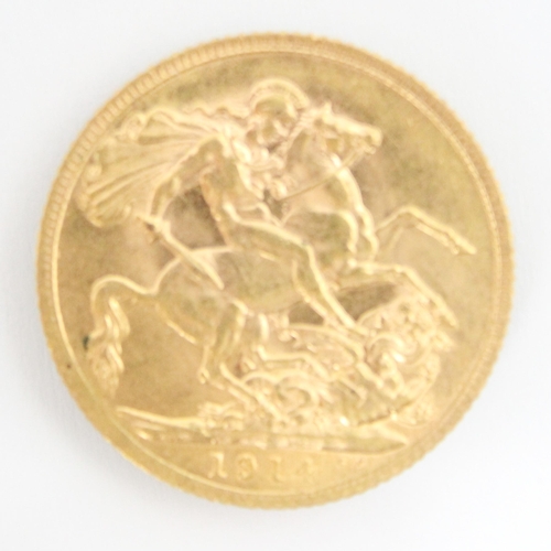 125 - A George V full sovereign, dated 1914, 8gms