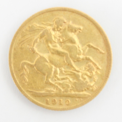 129 - An Edward VII full sovereign, dated 1910, 8gms