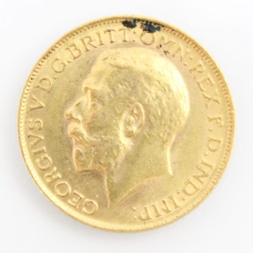 130 - A George V full sovereign, dated 1912, 8gms