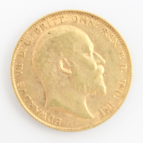 133 - An Edward VII full sovereign, dated 1909, 8gms