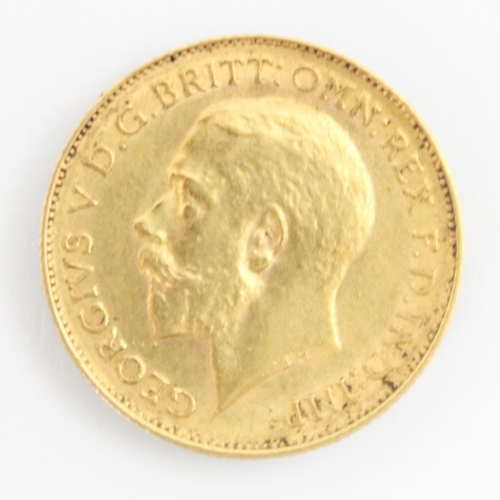 135 - A George V half sovereign, dated 1912, 4gms