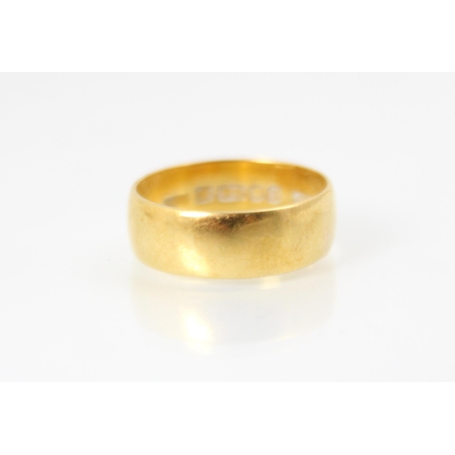 249 - A 22ct yellow gold wedding band, stamped 'WWLd' London 1964, 'Century', ring size N, 4.6gms