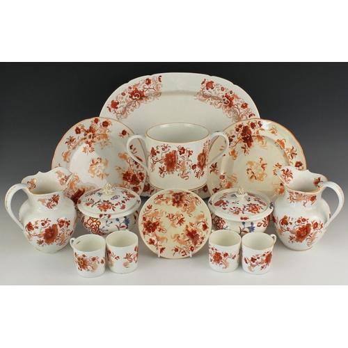 701 - A Coalport Felt Spar Porcelain part dinner service, 19th century, several pieces labelled 'Patronise... 