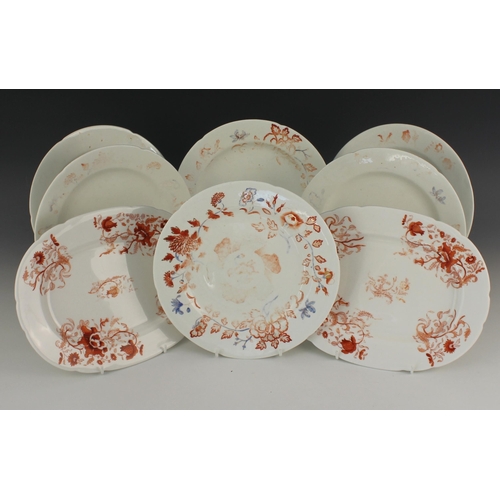 701 - A Coalport Felt Spar Porcelain part dinner service, 19th century, several pieces labelled 'Patronise... 