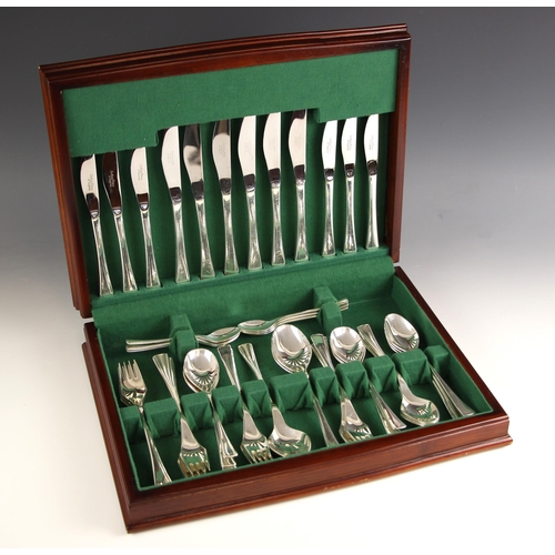 105 - A mid century canteen of Arthur Price 'Country plate' cutlery, comprising of table forks, table kniv... 