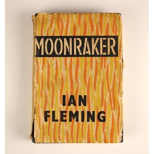 463A - JAMES BOND INTEREST: Fleming (I), MOONRAKER, 1st edition, unclipped DJ, black cloth boards, silver t... 