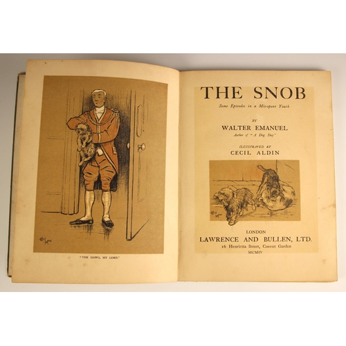 457 - A miscellany of works featuring dog illustrations, to include Emanuel (Walter), THE SNOB, illustrate... 