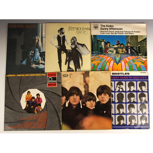 590 - Seventeen vinyl LPs, comprising: The Beatles, A HARD DAY'S NIGHT and BEATLES FOR SALE, Dave Dee, Doz... 