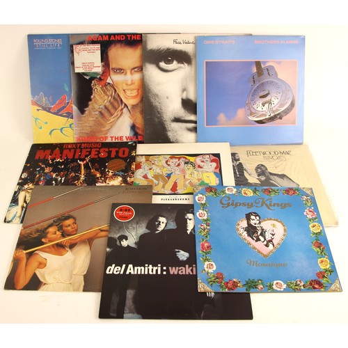 607 - A collection of over fifty pop & rock vinyl LPs, mainly from the 1980s, to include Roxy Music, FLESH... 