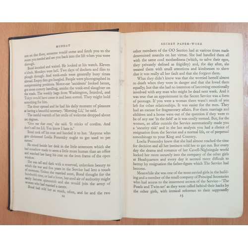 463A - JAMES BOND INTEREST: Fleming (I), MOONRAKER, 1st edition, unclipped DJ, black cloth boards, silver t... 