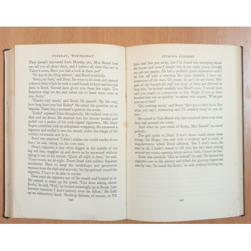 463A - JAMES BOND INTEREST: Fleming (I), MOONRAKER, 1st edition, unclipped DJ, black cloth boards, silver t... 