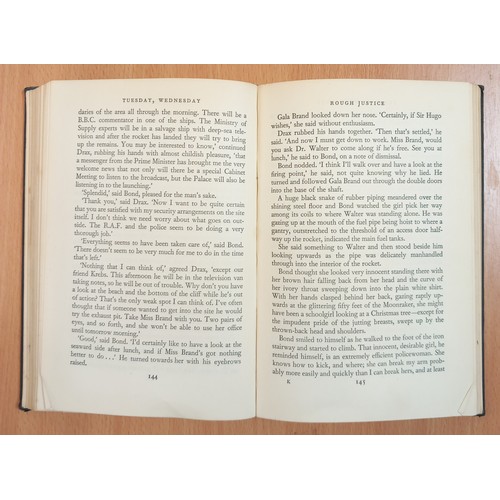 463A - JAMES BOND INTEREST: Fleming (I), MOONRAKER, 1st edition, unclipped DJ, black cloth boards, silver t... 