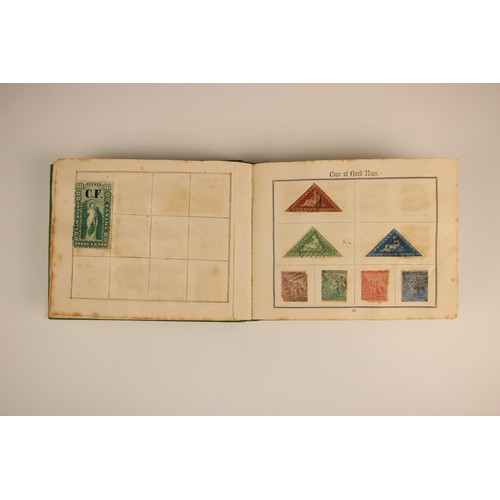 470 - A collection of five stamp albums and a folder, comprising: a Simplex Blank Album with world collect... 