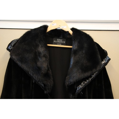 416 - A Nino Florence of Cannes for Saga Furs Royal half length ladies mink fur jacket, late 20th century,... 