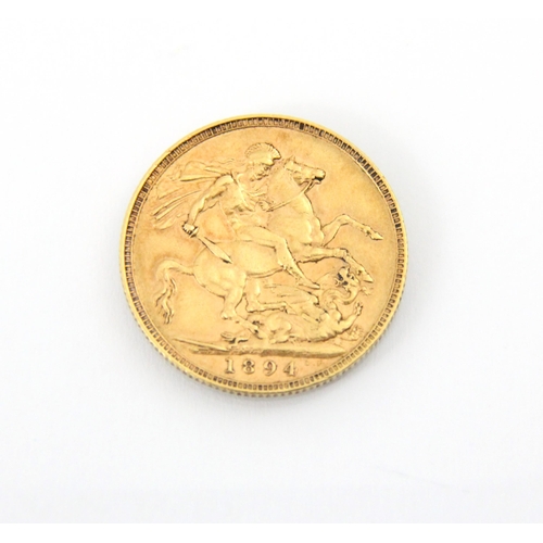 106 - A Victorian full sovereign, dated 1894, 8gms