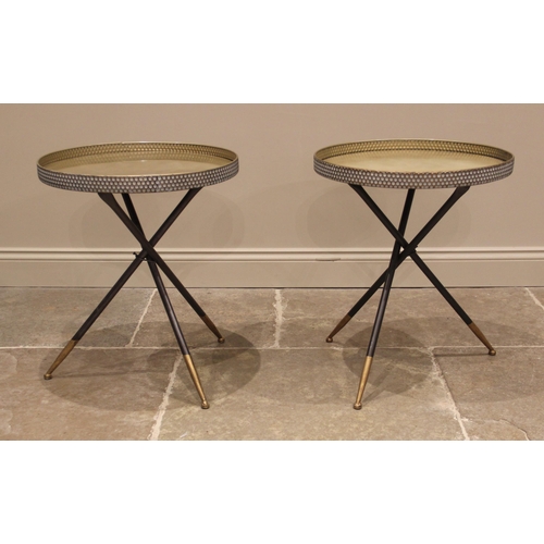 1078 - A pair of contemporary wine/occasional tables, in the manner of Heals of London, early 21st century,... 