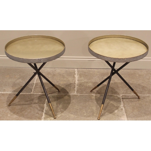 1078 - A pair of contemporary wine/occasional tables, in the manner of Heals of London, early 21st century,... 