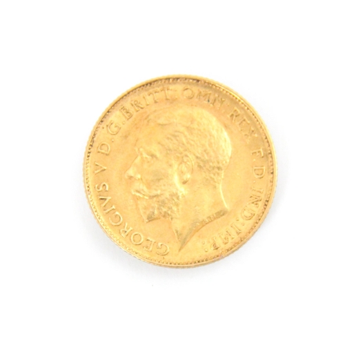 111 - A George V half sovereign, dated 1911, 4gms