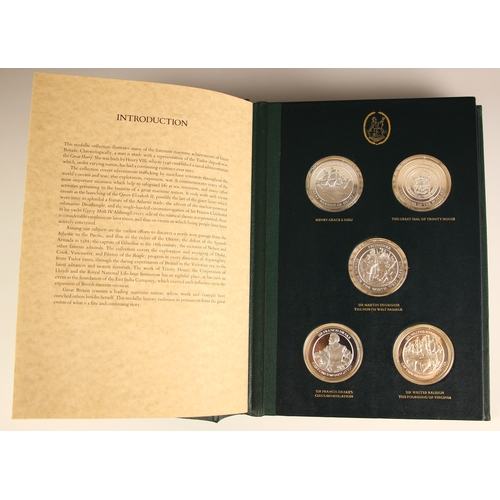 109 - THE MOUNTBATTEN MEDALLIC HISTORY OF GREAT BRITAIN AND THE SEA, proof edition set numbered 559, the s... 