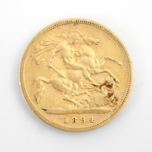 170 - A Victorian half sovereign, dated 1894, 4gms