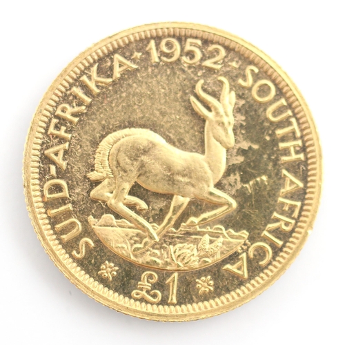 175 - A South African £1 coin, with George VI to reverse 'Georgivs Sextvs Rex' 8gms