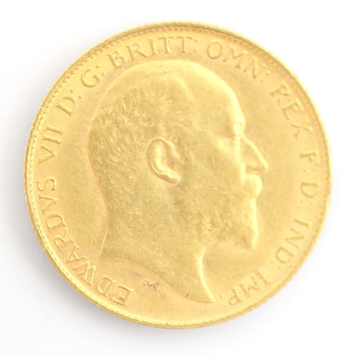 177 - An Edward VII half sovereign, dated 1908, 4gms