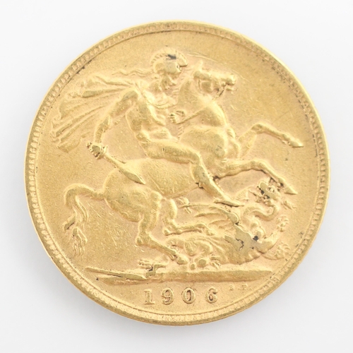 180 - An Edward VII full sovereign, dated 1906, 8gms