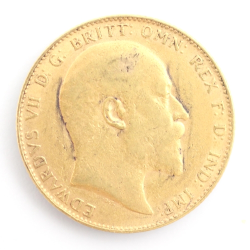 180 - An Edward VII full sovereign, dated 1906, 8gms